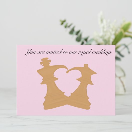 faire-part de mariage royale (Debout devant)