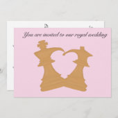 faire-part de mariage royale (Devant / Derrière)