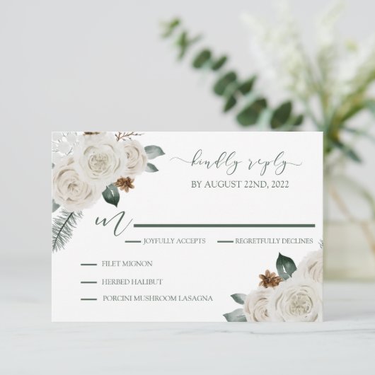 Faire-part de mariage RSVP (Debout devant)