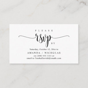 Faire-part de mariage RSVP, Conception de script d