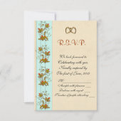 Faire-part de mariage RSVP Feuilles d'automne (Devant)