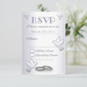 Faire-part de mariage RSVP Inséparables Vintages S (Debout devant)
