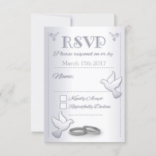 Faire-part de mariage RSVP Inséparables Vintages S