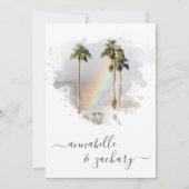 *~* FAIRE-PART DE MARIAGE + RSVP - QR TROPICAL AR1 (Devant)