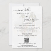 *~* FAIRE-PART DE MARIAGE + RSVP - QR TROPICAL AR1 (Dos)