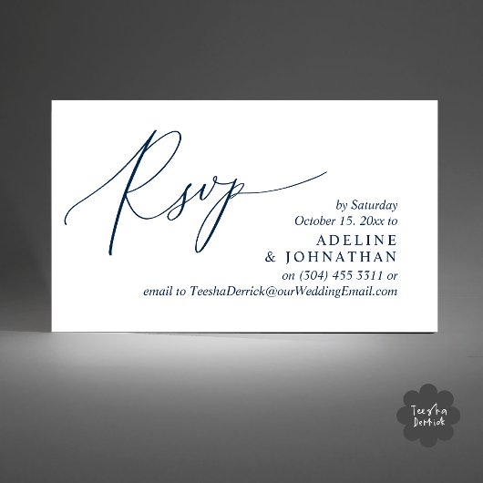 Faire-part de mariage RSVP, Rappel romantique mode
