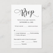 Faire-part de mariage RSVP Répondre, Carte des opt (Devant)