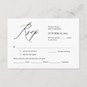 Faire-part de mariage RSVP Répondre, Carte des opt (Devant)