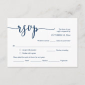 Faire-part de mariage RSVP Répondre, Carte des opt (Devant)