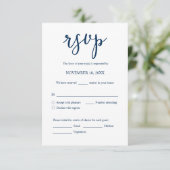 Faire-part de mariage RSVP Répondre, Carte des opt (Debout devant)