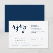 Faire-part de mariage RSVP Répondre, Carte des opt (Devant / Derrière)