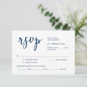 Faire-part de mariage RSVP Répondre, Carte des opt (Debout devant)