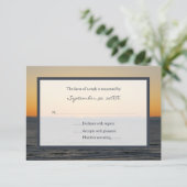 Faire-part de mariage RSVP Sunset (Debout devant)