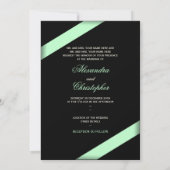 Faire-part de mariage Ruban Vert Pâle (Dos)