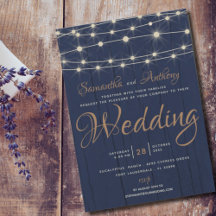 Faire-part de mariage Russe Navy