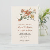 Faire-part de mariage Rust Lily Bundle (Debout devant)