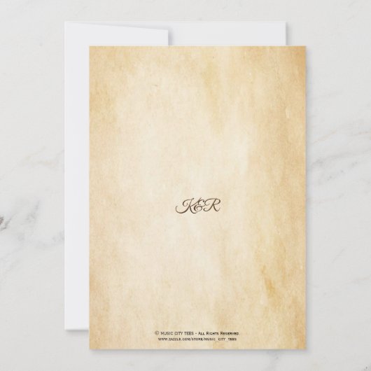 Faire-part de mariage Rustic Mountain View (Dos)