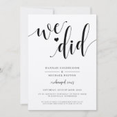 Faire-part de mariage Rustic We Did (Devant)