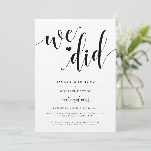 Faire-part de mariage Rustic We Did (Debout devant)