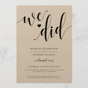 Faire-part de mariage Rustic We Did