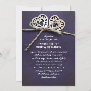 faire-part de mariage rustique