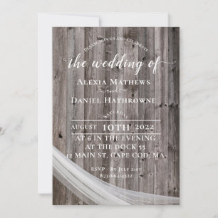 Faire-part de mariage rustique