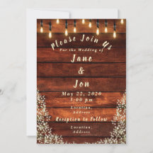Faire-part de mariage rustique