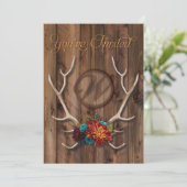 faire-part de mariage rustique (Debout devant)