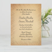 Faire-part de mariage rustique (Debout devant)