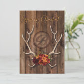 faire-part de mariage rustique (Debout devant)