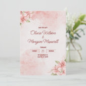 Faire-part de mariage rustique (Debout devant)