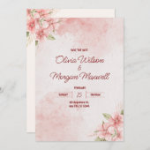 Faire-part de mariage rustique (Devant / Derrière)