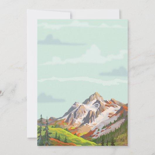 Faire-part de mariage rustique (Dos)