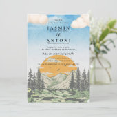 Faire-part de mariage rustique (Debout devant)