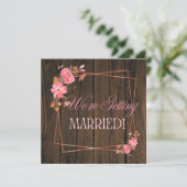 Faire-part de mariage rustique (Debout devant)