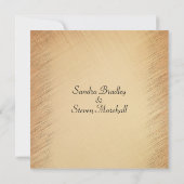 Faire-part de mariage rustique (Dos)