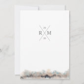 Faire-part de mariage rustique (Dos)