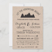 Faire-part de mariage Rustique (Devant)