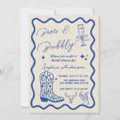 Faire-part de mariage rustique à l'aquarelle 'Boot (Devant)