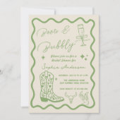 Faire-part de mariage rustique à l'aquarelle 'Boot (Devant)