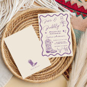 Faire-part de mariage rustique à l'aquarelle 'Boot