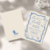 Faire-part de mariage rustique à l'aquarelle 'Boot