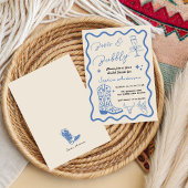 Faire-part de mariage rustique à l'aquarelle 'Boot