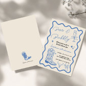 Faire-part de mariage rustique à l'aquarelle 'Boot