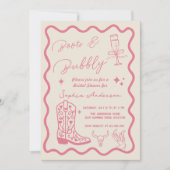 Faire-part de mariage rustique à l'aquarelle 'Boot (Devant)