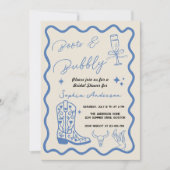 Faire-part de mariage rustique à l'aquarelle 'Boot (Devant)