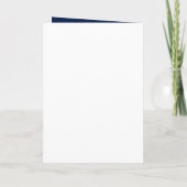 faire-part de mariage rustique bleu ancre nautique (Dos)