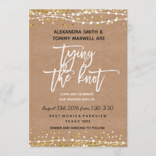 Faire-part de mariage rustique Boho