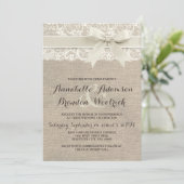 Faire-part de mariage rustique | Bracelet en dente (Debout devant)