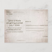 Faire-Part de Mariage Rustique Cerf & Branches de  (Dos)